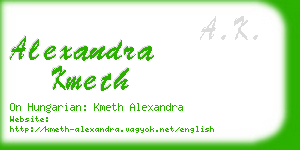 alexandra kmeth business card